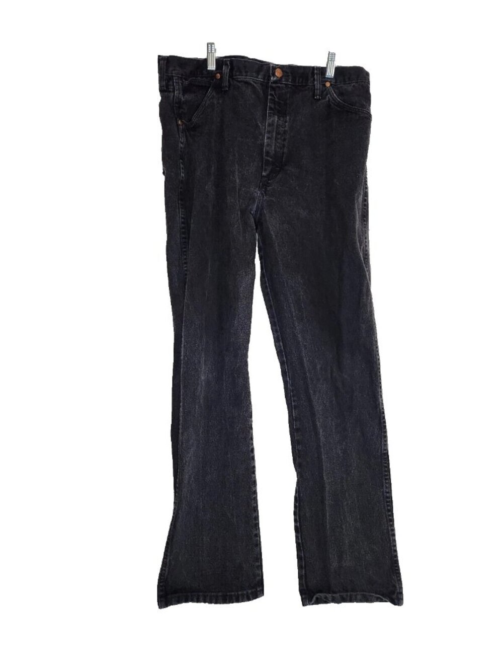 Wrangler Men's Size 38x34 13MWZWK Straight Denim Black Jeans